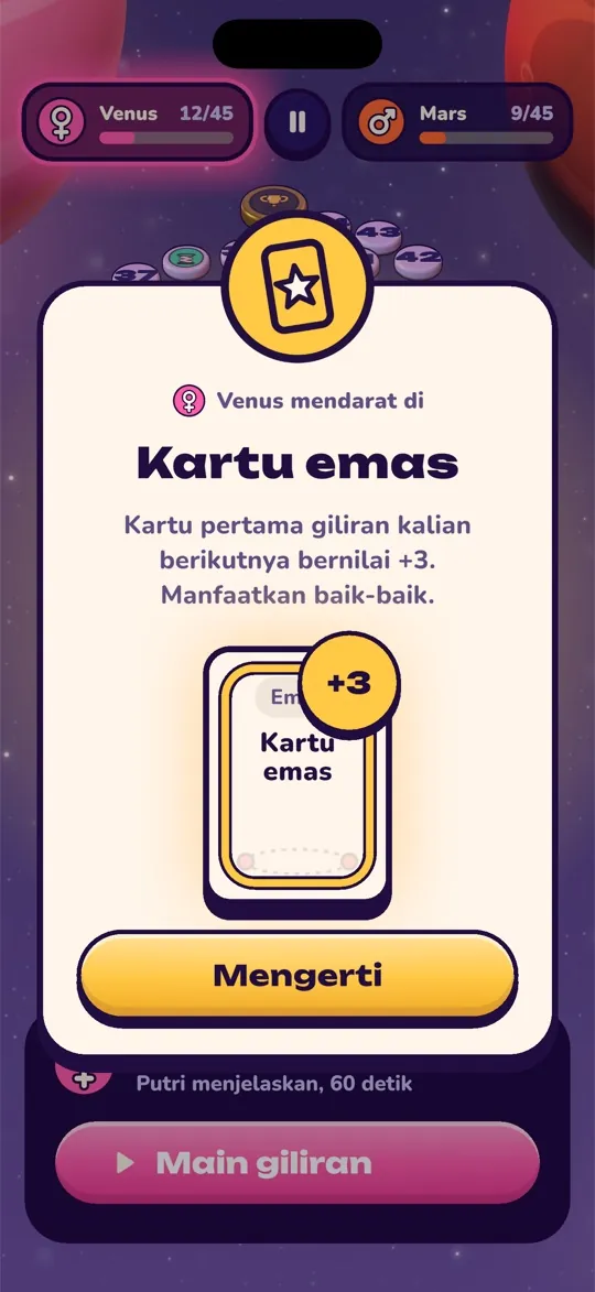 Petak spesial Kartu emas: kartu berikutnya bernilai tiga poin